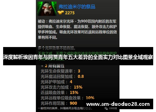 深度解析埃因青年与阿贾青年五大差异的全面实力对比图景全域观察